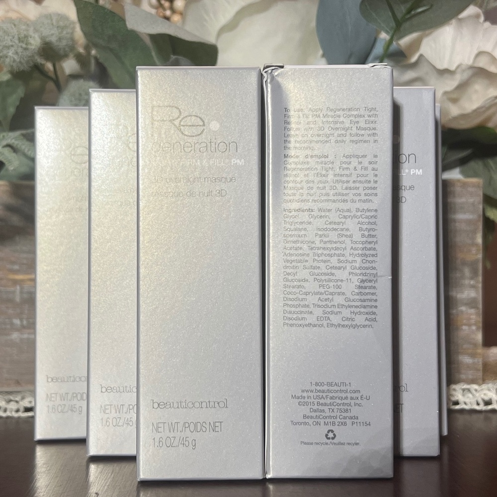 Beauticontrol Regeneration Tight, Firm & Fill PM 3D overnight masque 9 Pack